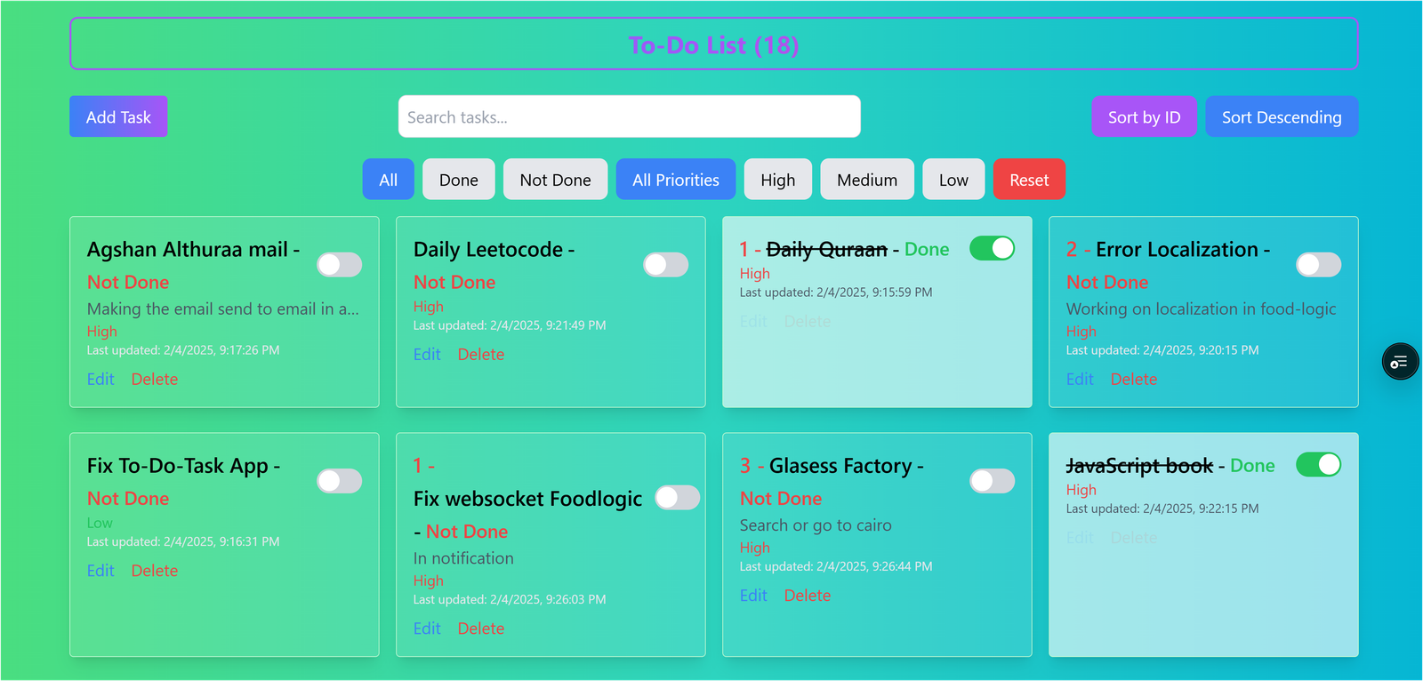 To-Do-Task App Next-JS & Typescript